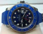 Rolex GMT-Master II Blue Rubber band Mens Watch